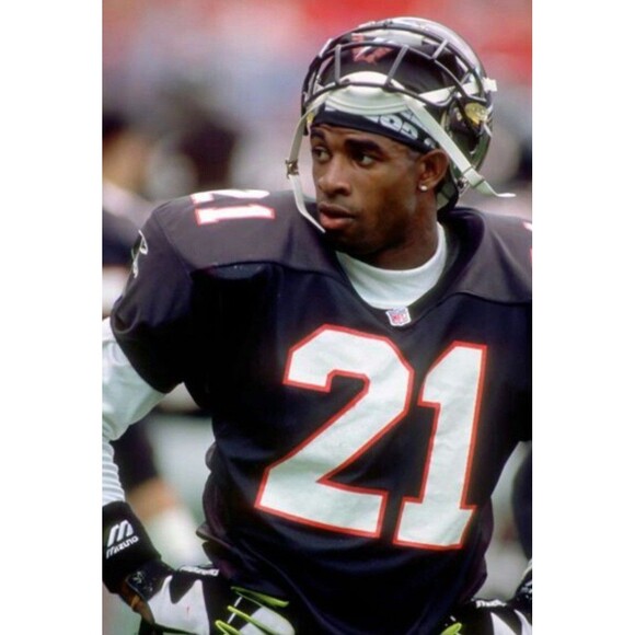 Deion Sanders (Nike)-(Falcons)-(Jersey)-(Black)-(New Cond.)-(Size XL)-$100.00 - Picture 4 of 14